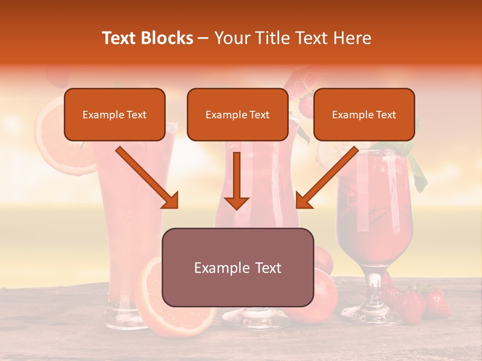 Summer Drink Bloody PowerPoint Template