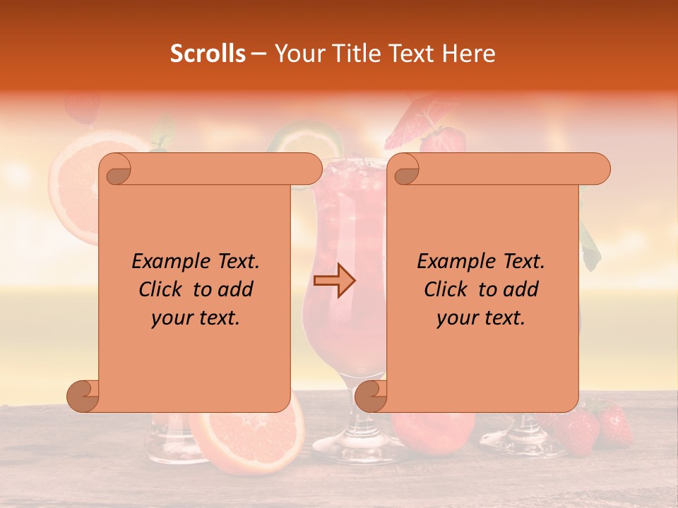 Summer Drink Bloody PowerPoint Template