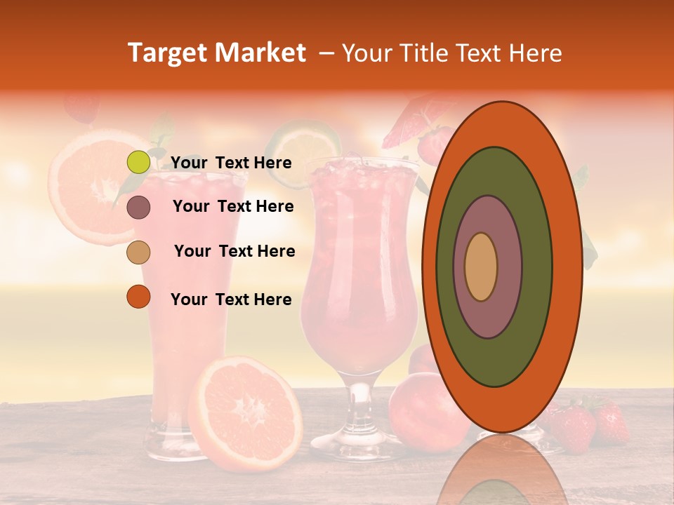Summer Drink Bloody PowerPoint Template