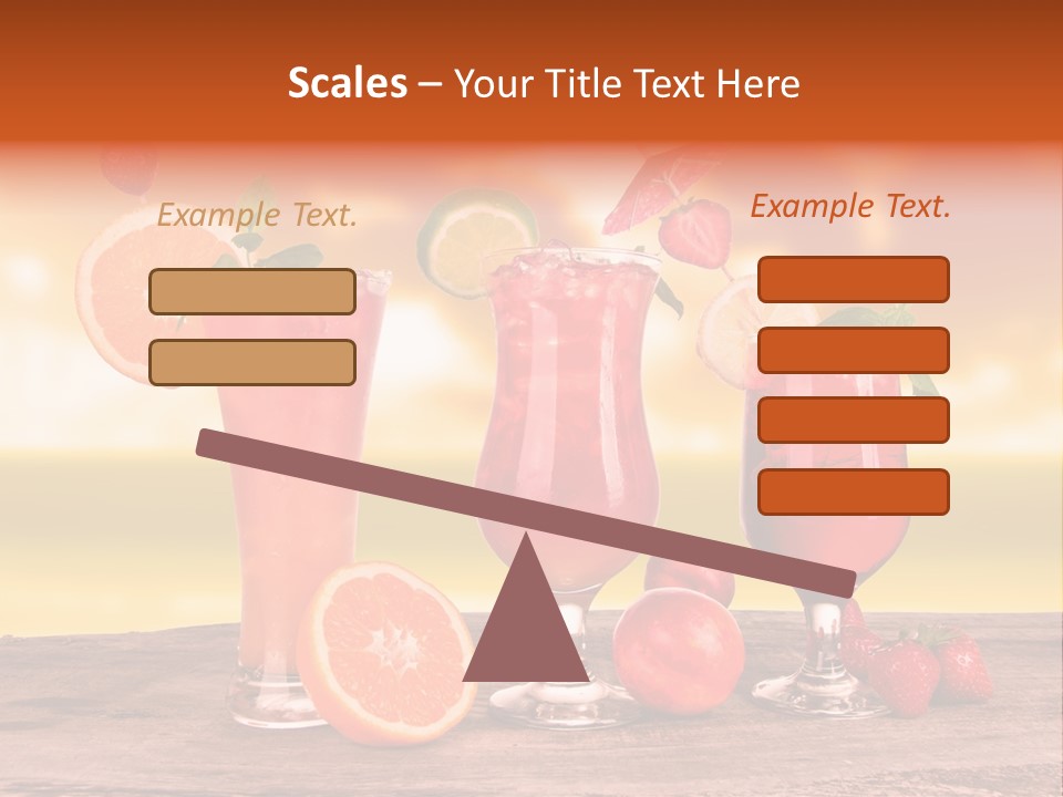 Summer Drink Bloody PowerPoint Template