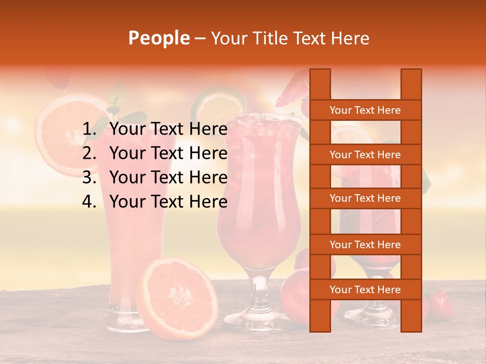 Summer Drink Bloody PowerPoint Template