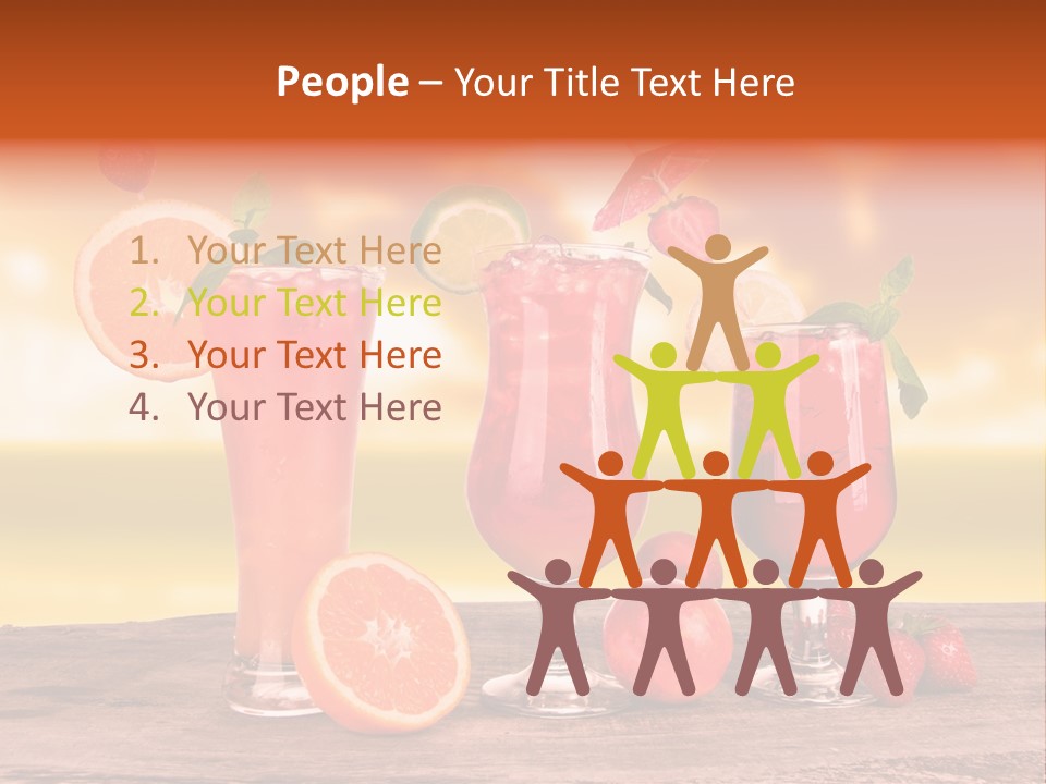 Summer Drink Bloody PowerPoint Template