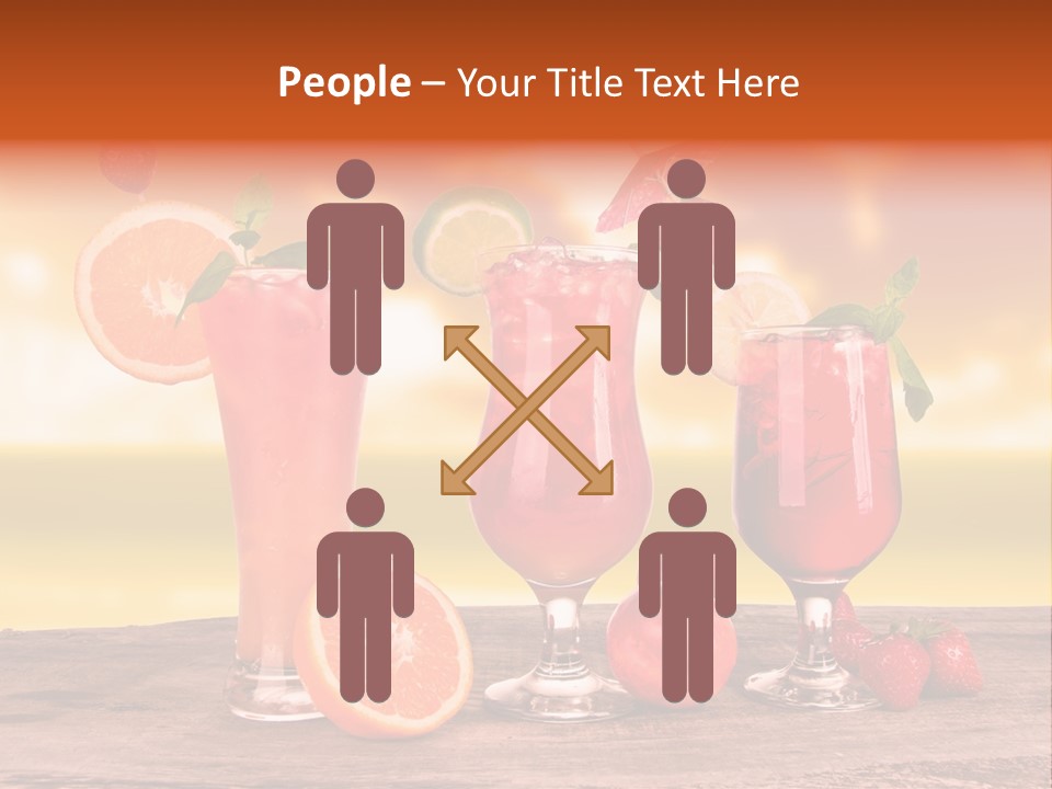 Summer Drink Bloody PowerPoint Template