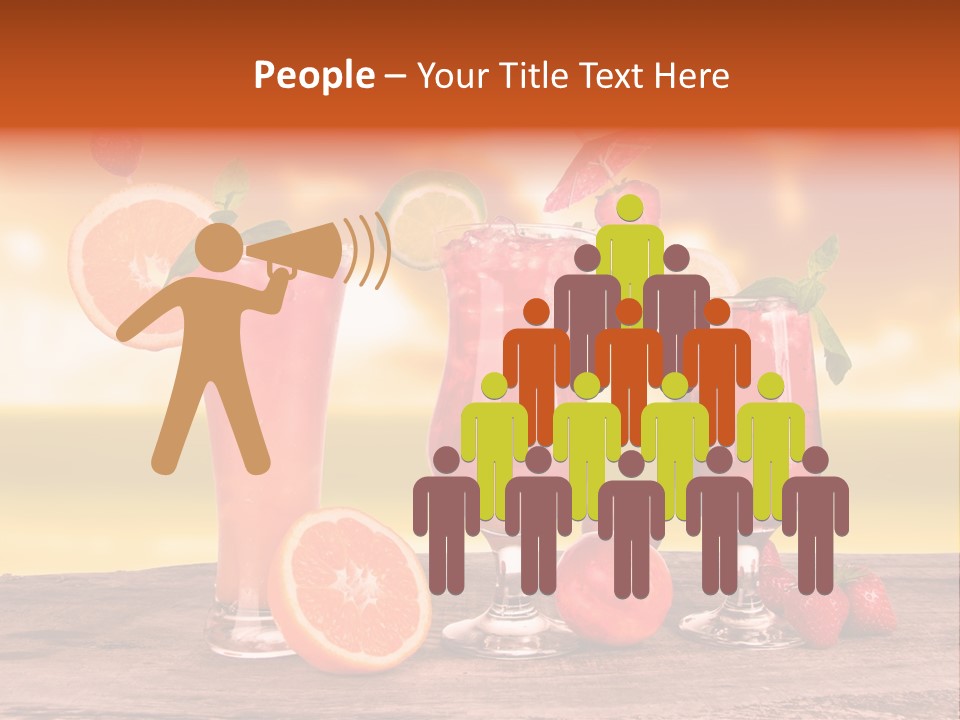 Summer Drink Bloody PowerPoint Template