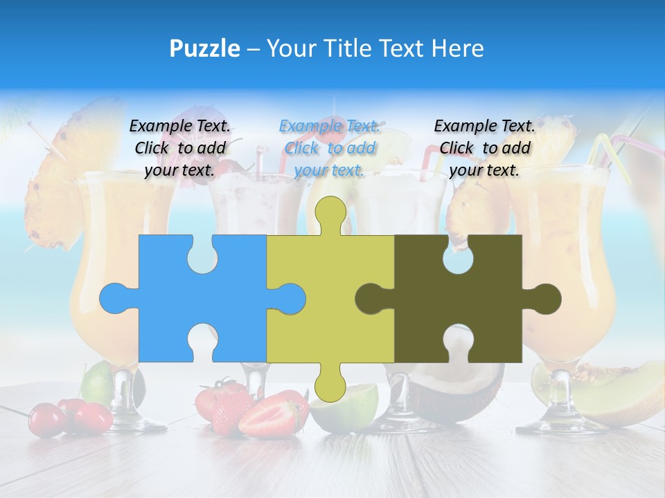 Red Paradise Ocean PowerPoint Template