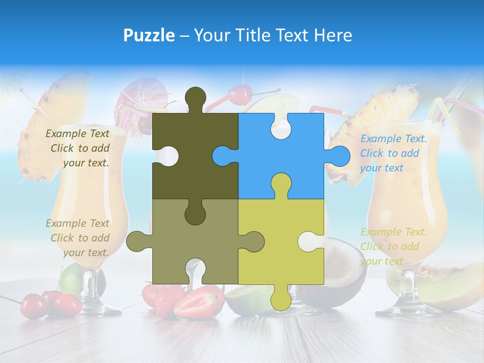 Red Paradise Ocean PowerPoint Template