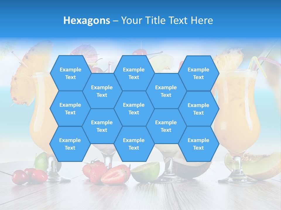 Red Paradise Ocean PowerPoint Template