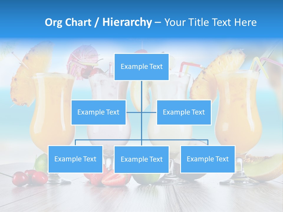 Red Paradise Ocean PowerPoint Template