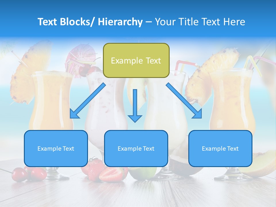 Red Paradise Ocean PowerPoint Template