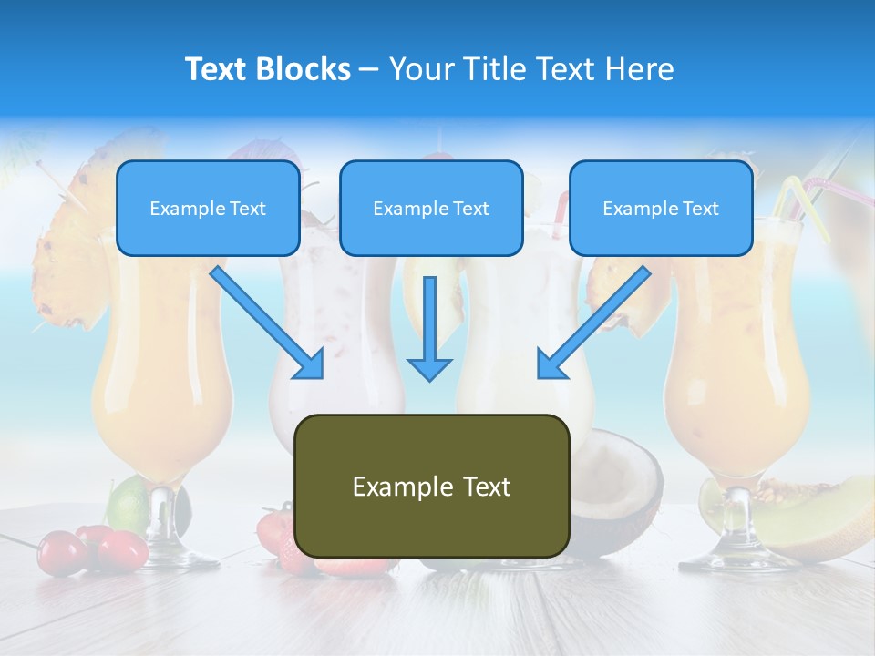 Red Paradise Ocean PowerPoint Template