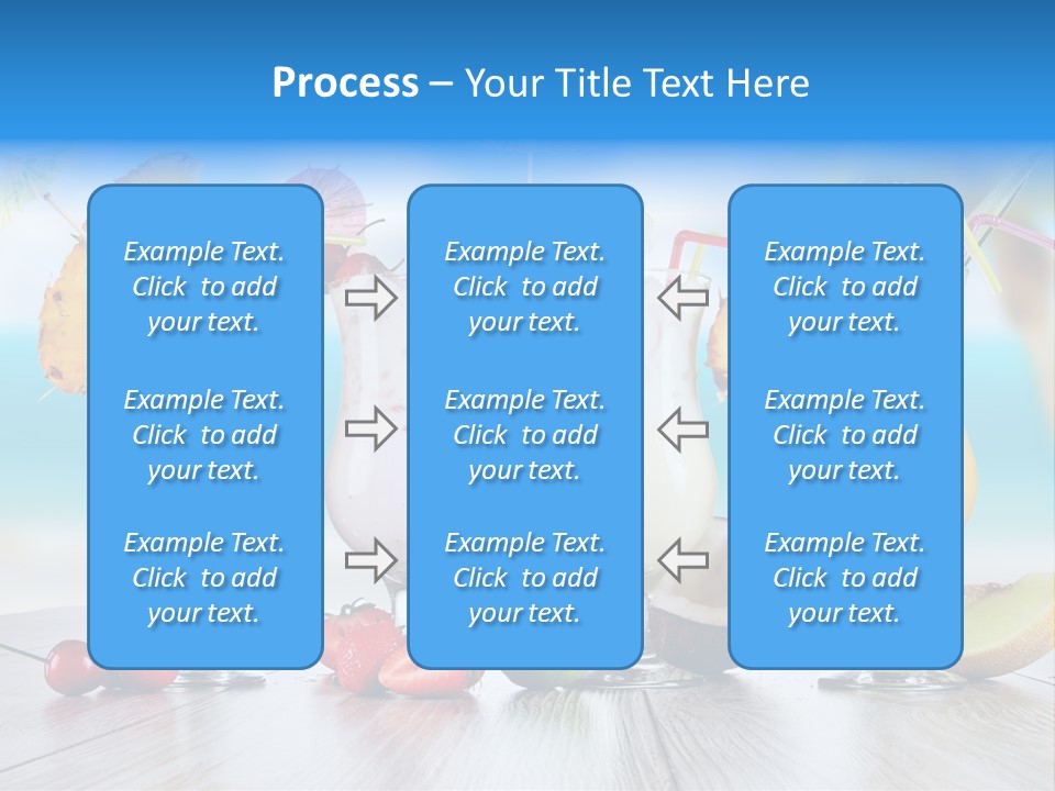 Red Paradise Ocean PowerPoint Template