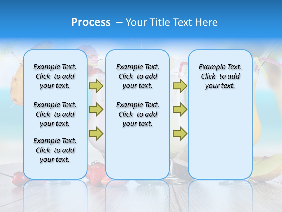Red Paradise Ocean PowerPoint Template