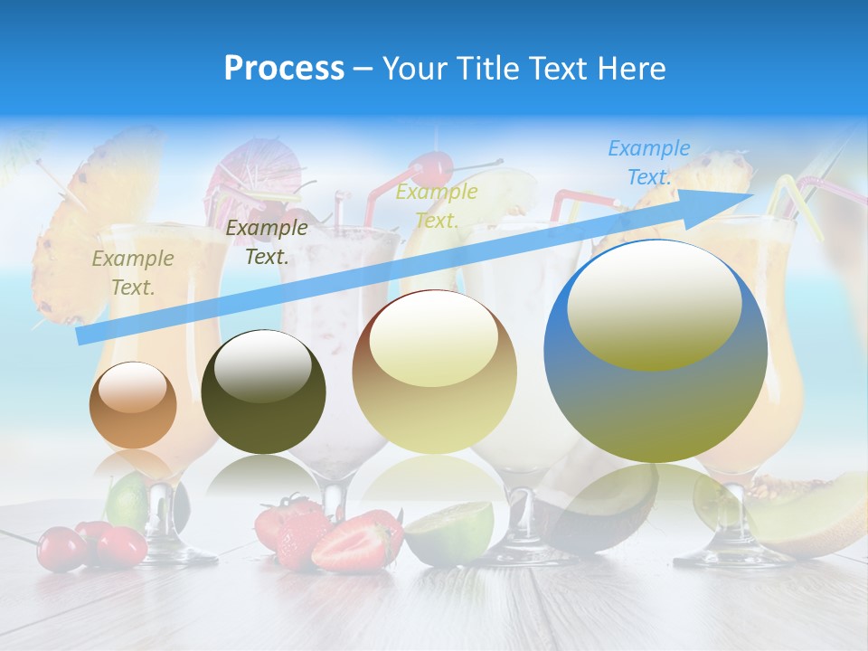 Red Paradise Ocean PowerPoint Template