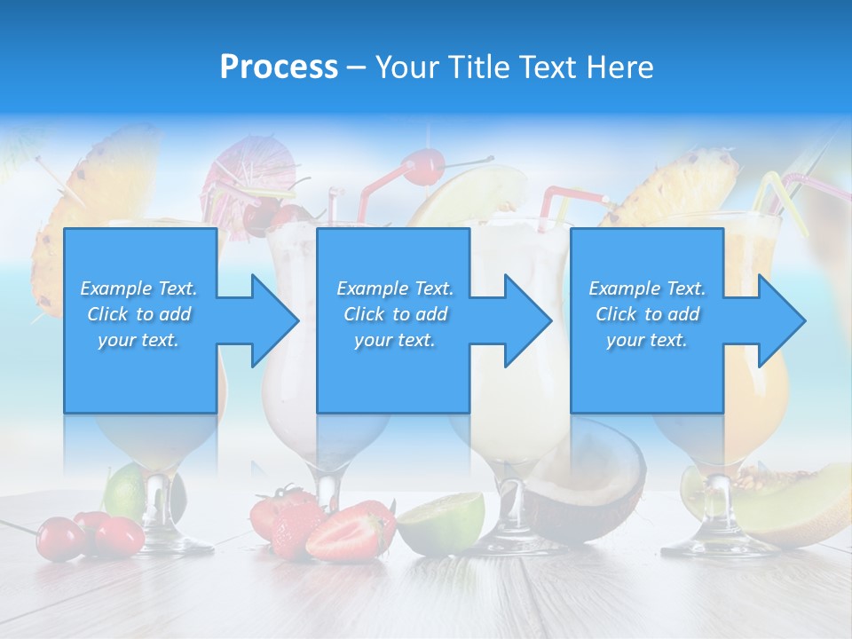 Red Paradise Ocean PowerPoint Template