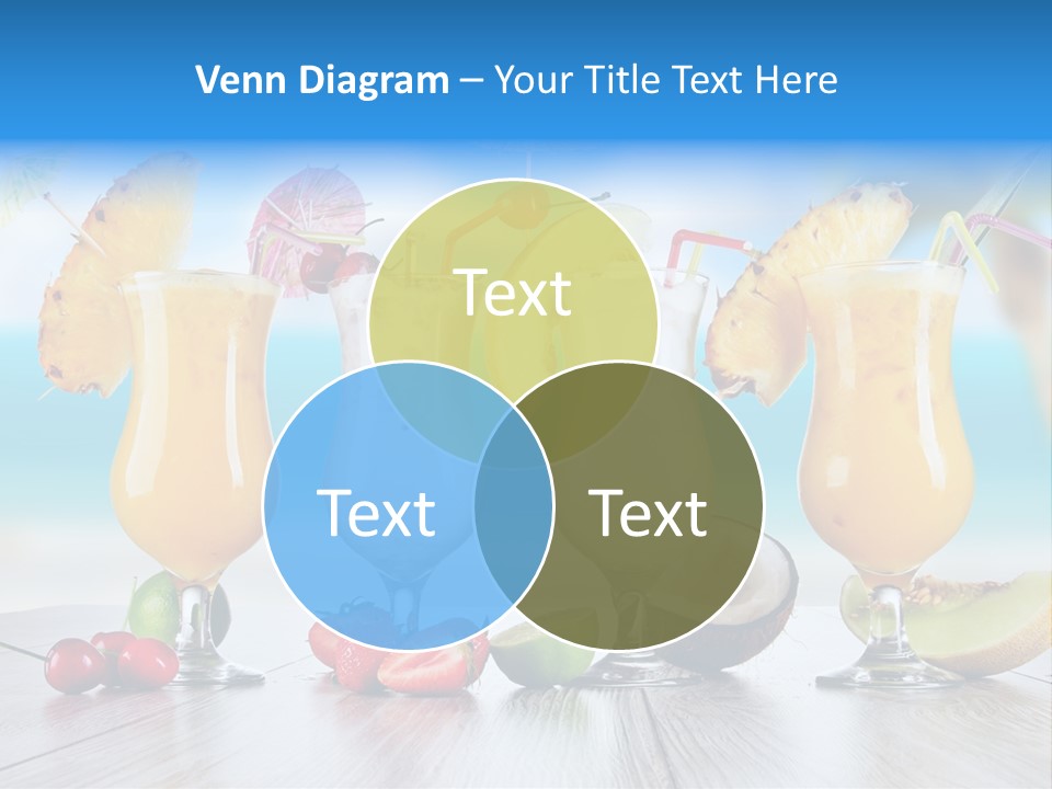 Red Paradise Ocean PowerPoint Template