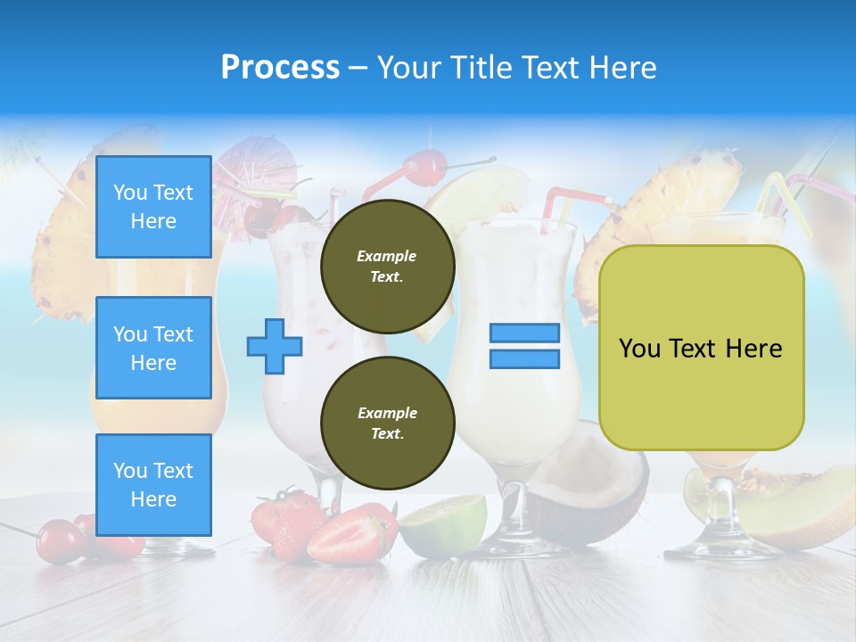 Red Paradise Ocean PowerPoint Template