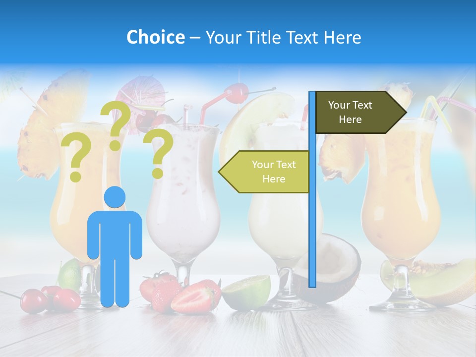 Red Paradise Ocean PowerPoint Template