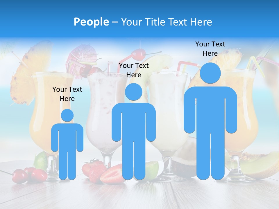 Red Paradise Ocean PowerPoint Template