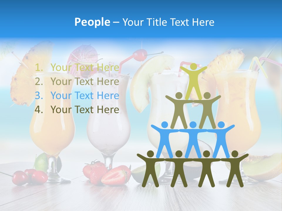 Red Paradise Ocean PowerPoint Template