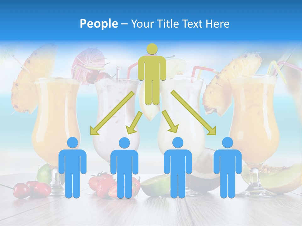 Red Paradise Ocean PowerPoint Template