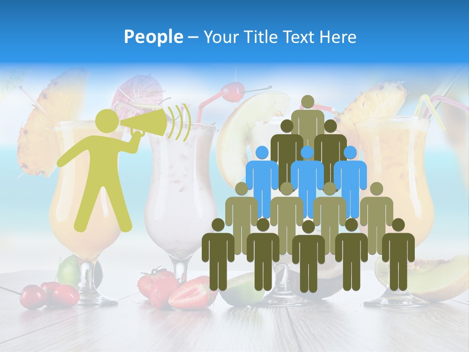 Red Paradise Ocean PowerPoint Template