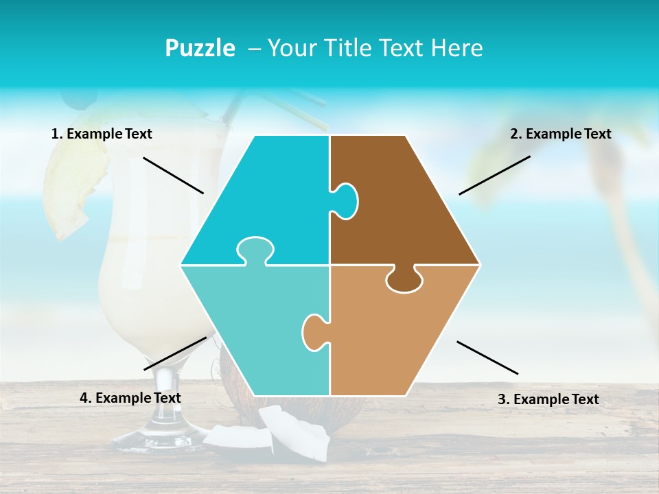 Glassware Milk Fruit PowerPoint Template