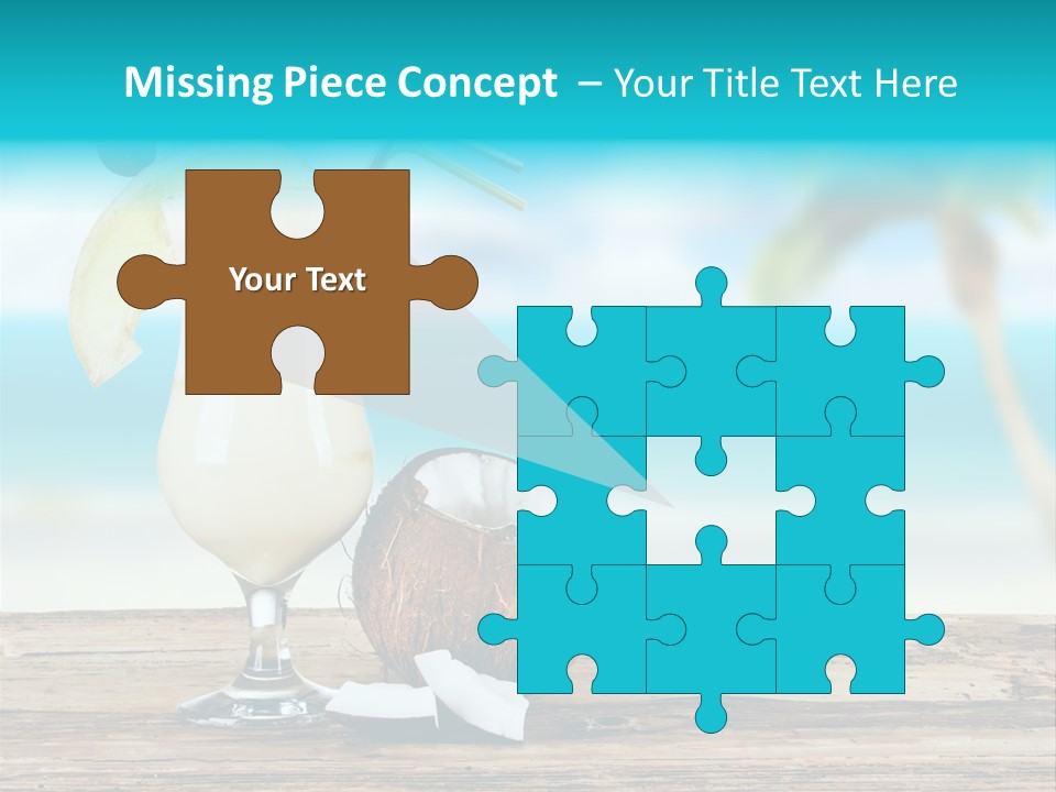 Glassware Milk Fruit PowerPoint Template