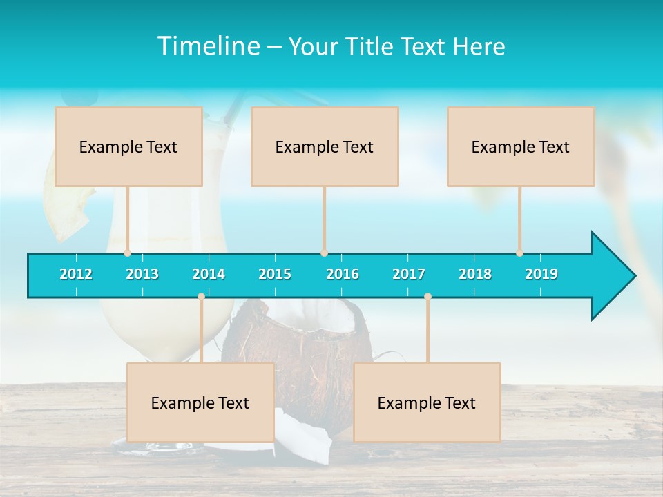 Glassware Milk Fruit PowerPoint Template