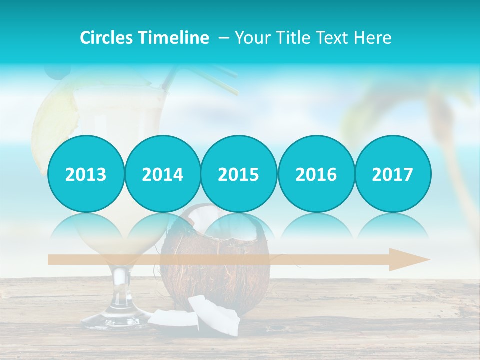 Glassware Milk Fruit PowerPoint Template