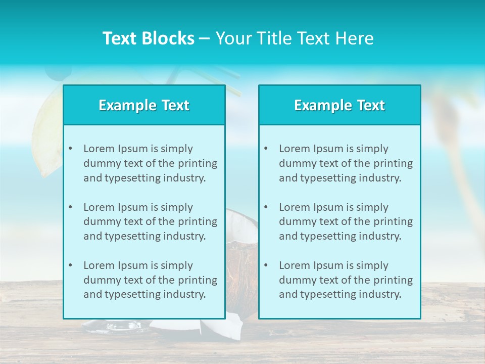 Glassware Milk Fruit PowerPoint Template
