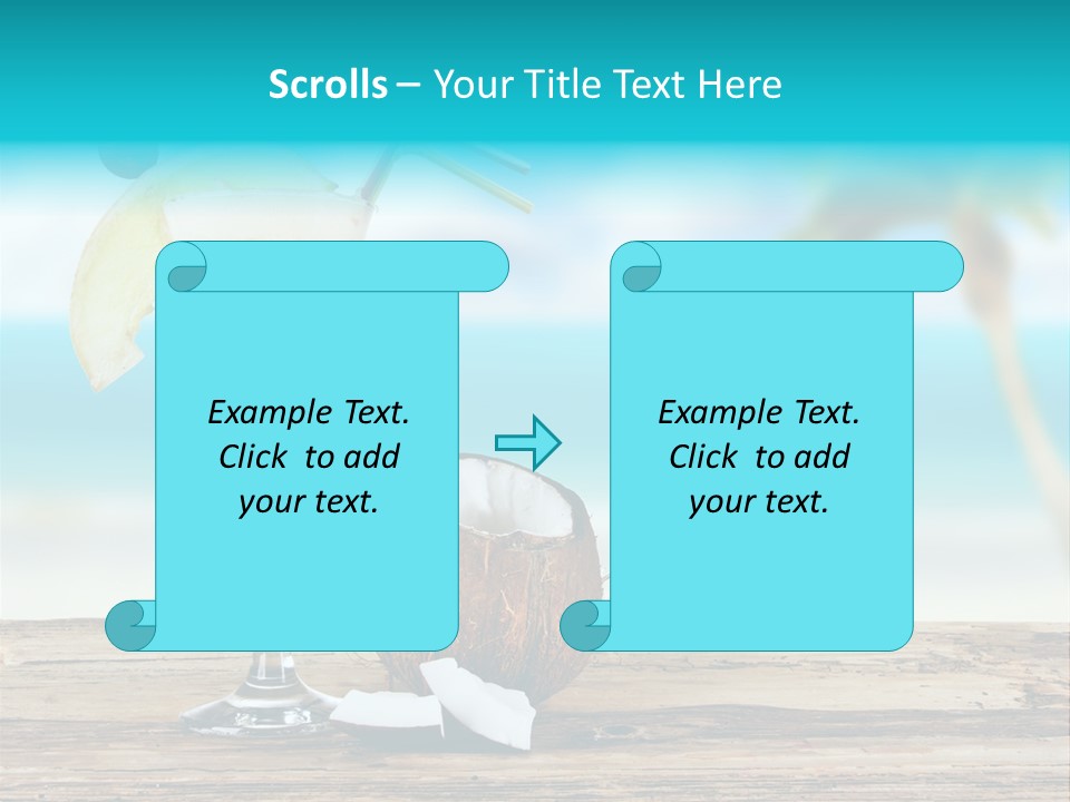 Glassware Milk Fruit PowerPoint Template