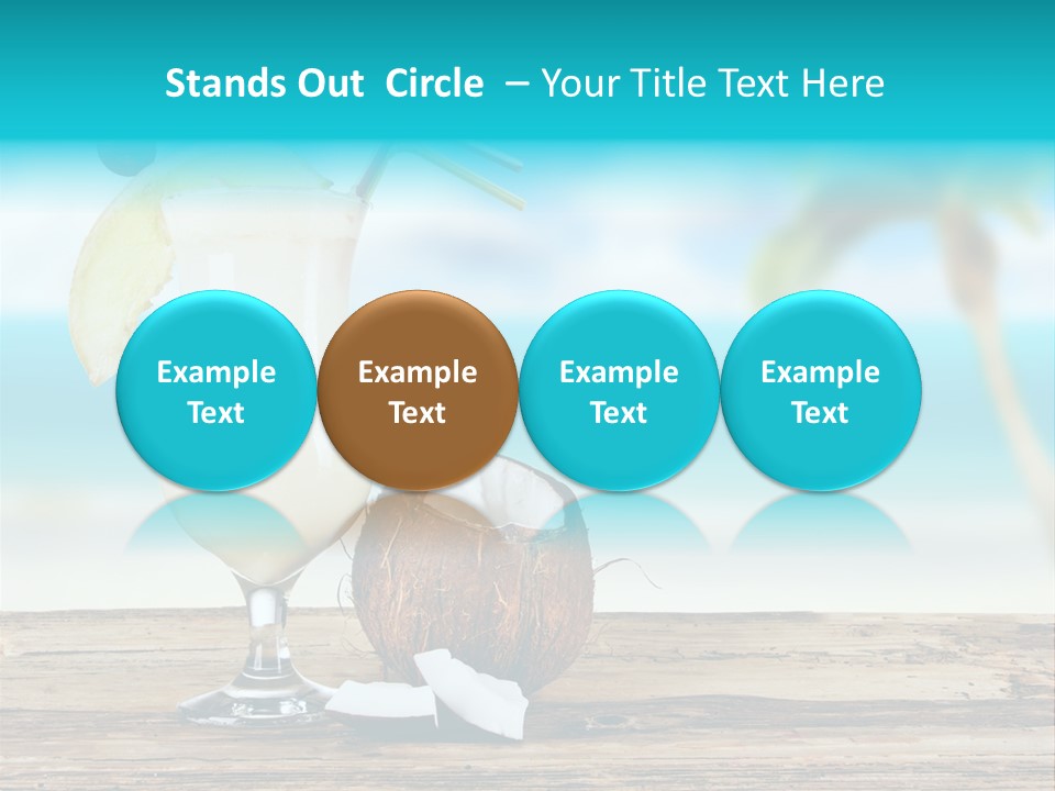 Glassware Milk Fruit PowerPoint Template