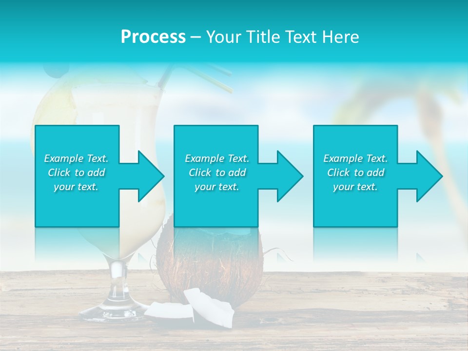 Glassware Milk Fruit PowerPoint Template