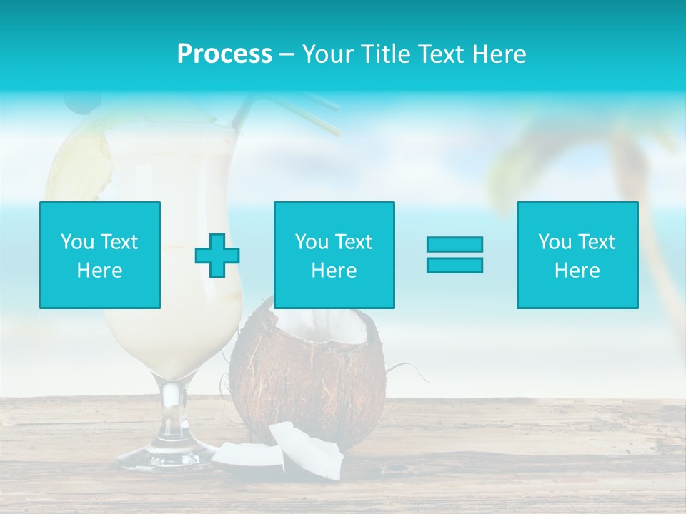 Glassware Milk Fruit PowerPoint Template