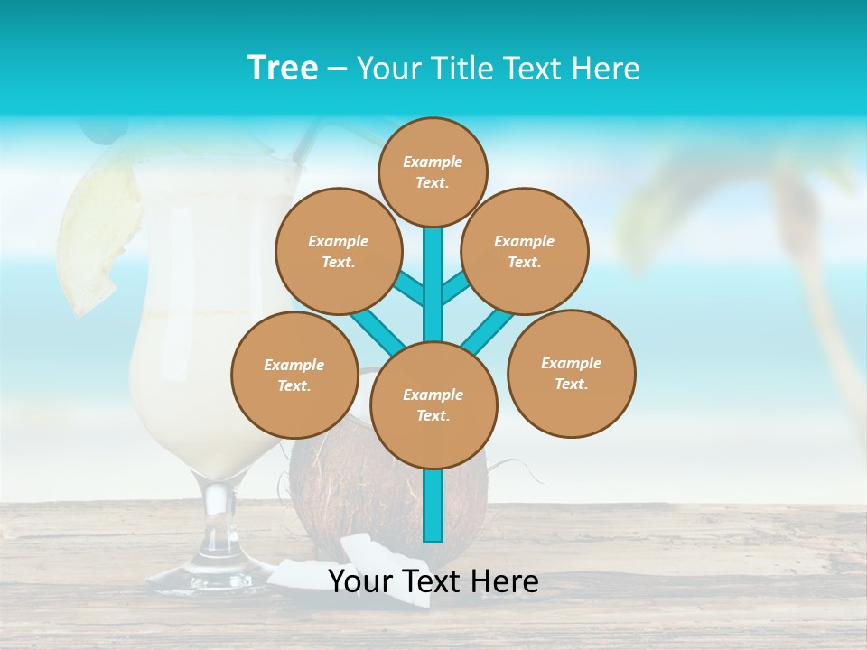 Glassware Milk Fruit PowerPoint Template