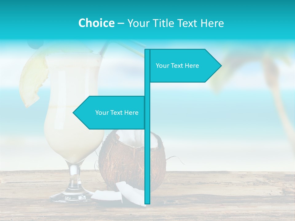 Glassware Milk Fruit PowerPoint Template