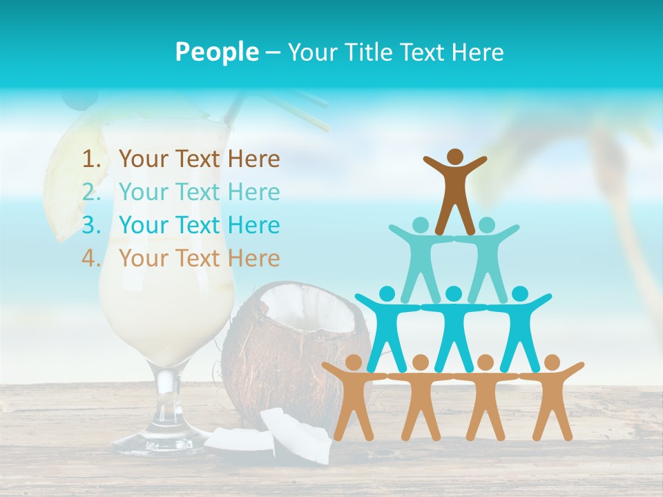 Glassware Milk Fruit PowerPoint Template