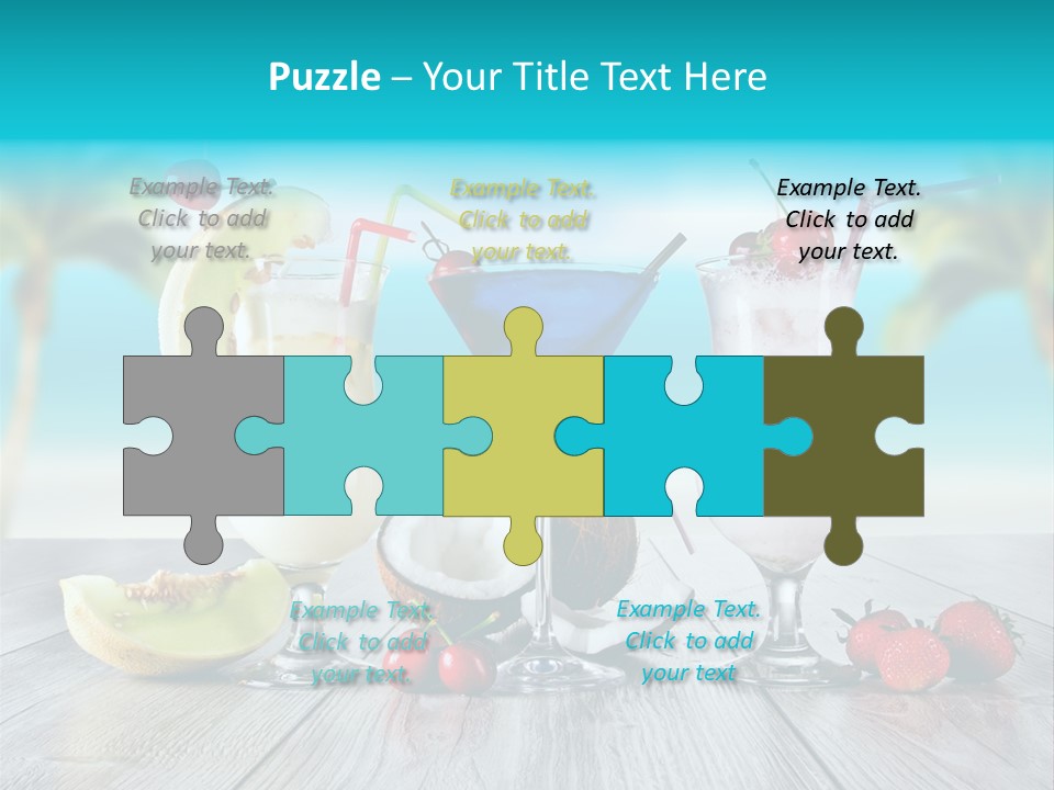 Coconut Milk Coconut Party PowerPoint Template