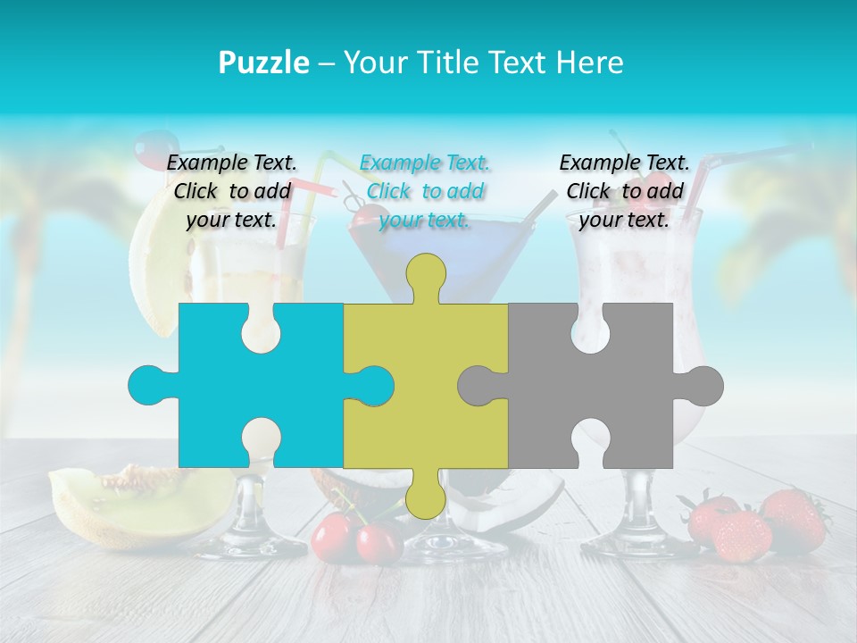 Coconut Milk Coconut Party PowerPoint Template