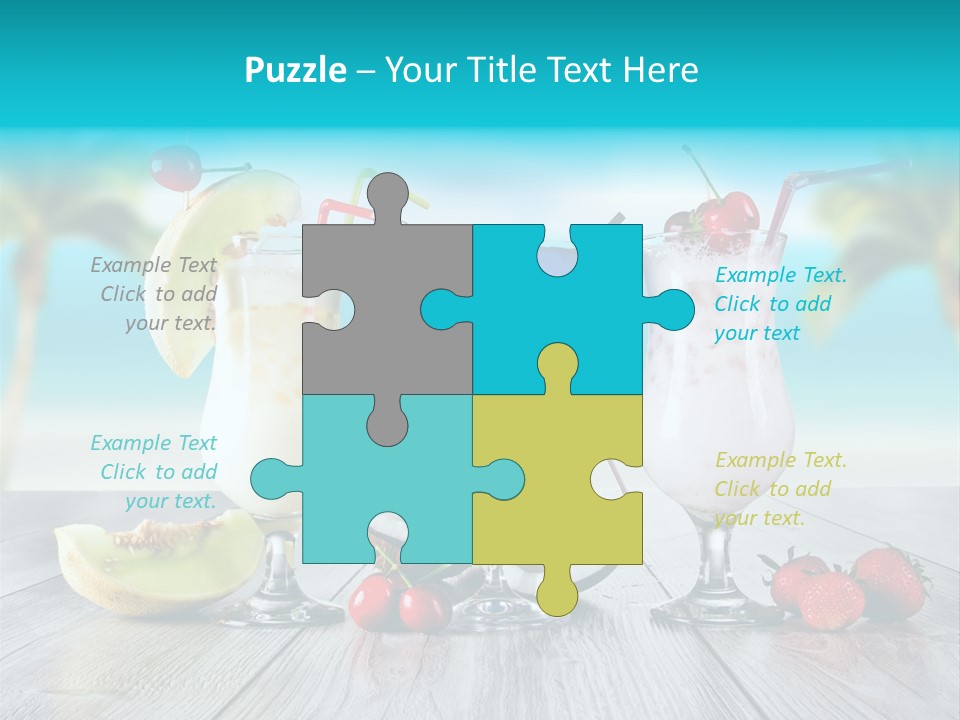 Coconut Milk Coconut Party PowerPoint Template