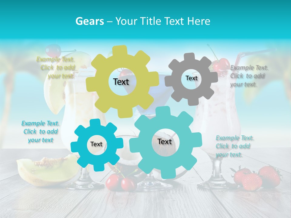 Coconut Milk Coconut Party PowerPoint Template