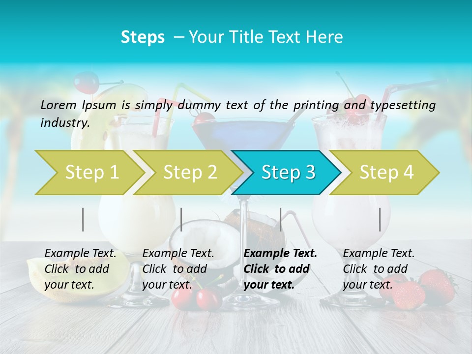 Coconut Milk Coconut Party PowerPoint Template