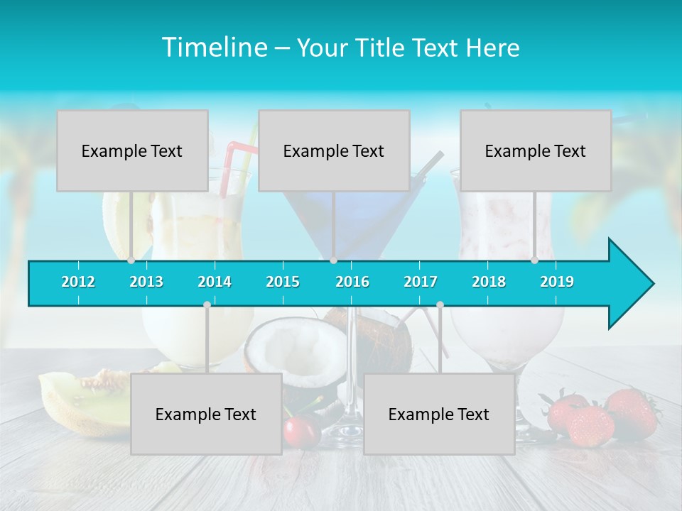 Coconut Milk Coconut Party PowerPoint Template