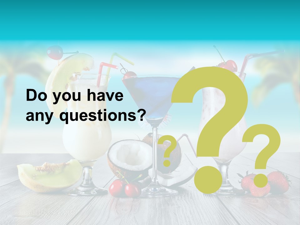 Coconut Milk Coconut Party PowerPoint Template