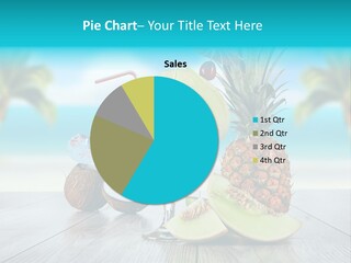 Hurricane Cubes Coconut Milk PowerPoint Template