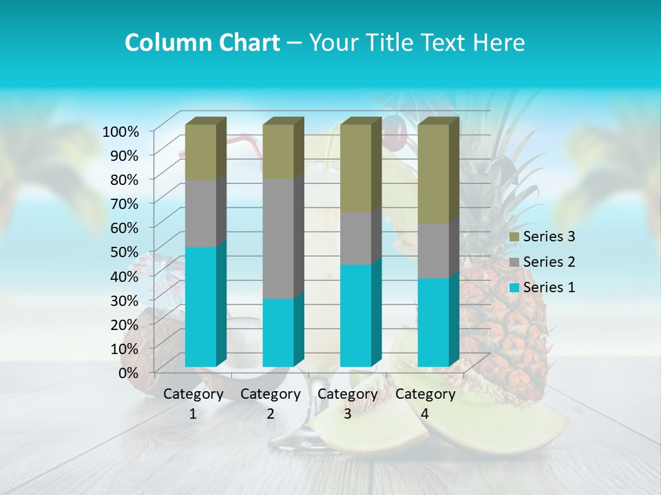 Hurricane Cubes Coconut Milk PowerPoint Template