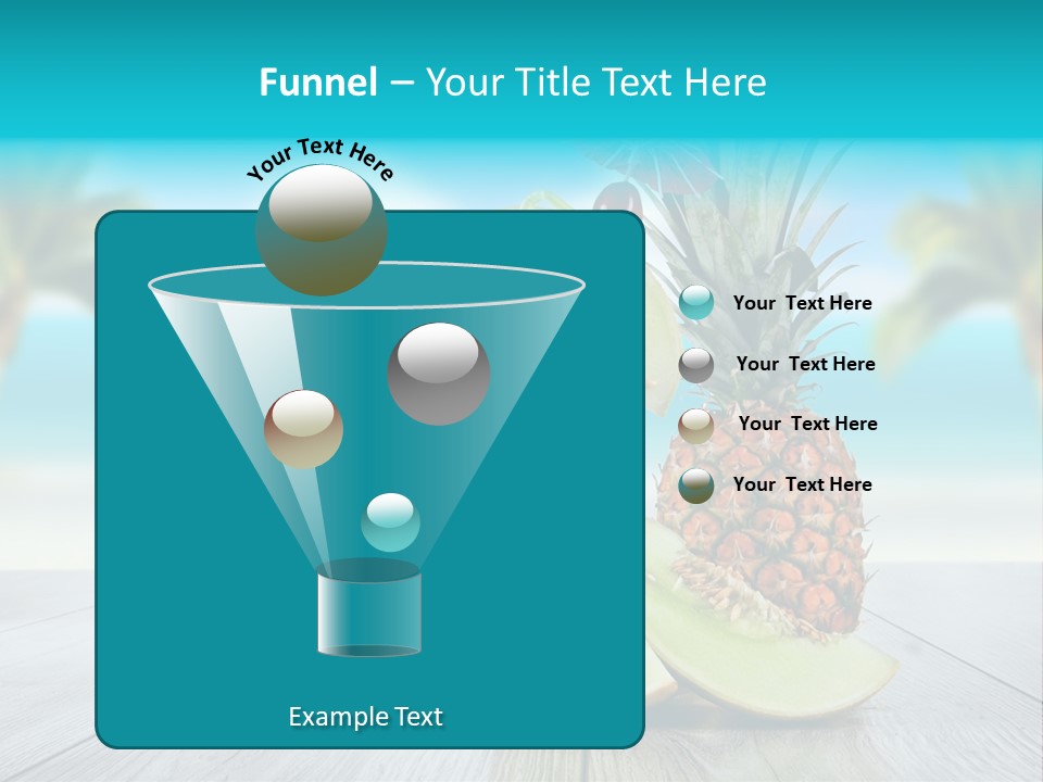 Hurricane Cubes Coconut Milk PowerPoint Template
