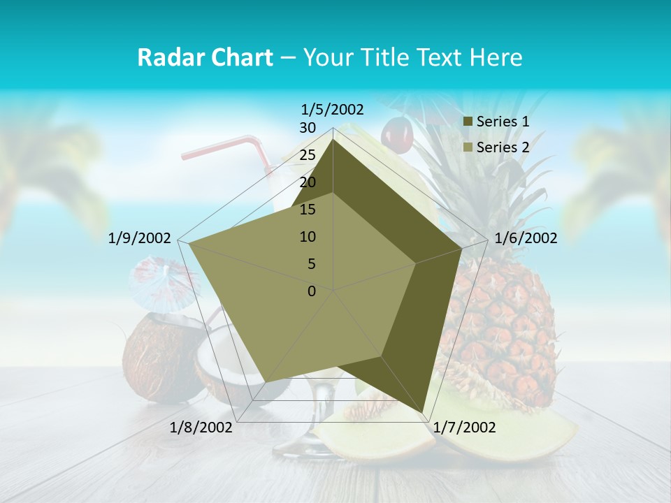 Hurricane Cubes Coconut Milk PowerPoint Template