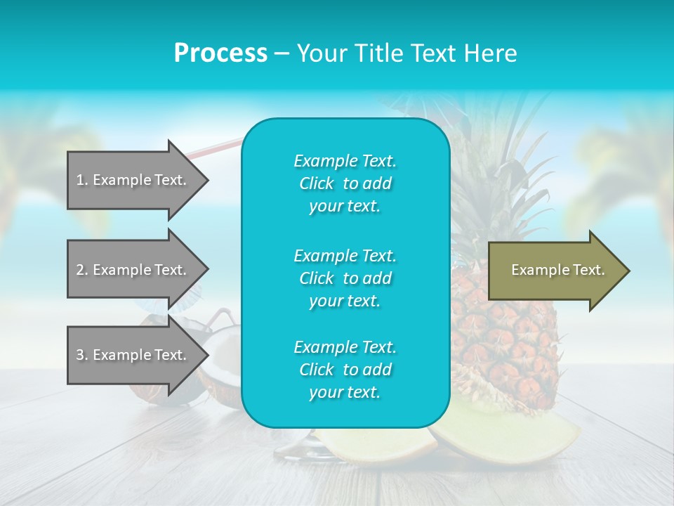 Hurricane Cubes Coconut Milk PowerPoint Template
