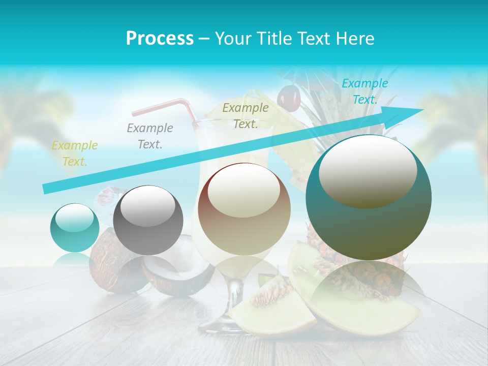 Hurricane Cubes Coconut Milk PowerPoint Template